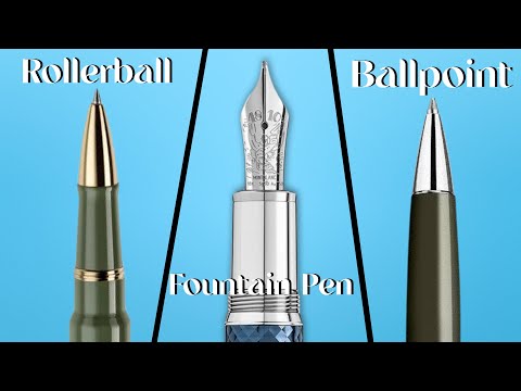 Rollerball vs. Fountain Pen vs. Ballpoint: What's Best?
