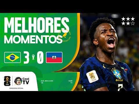MELHORES MOMENTOS: BRASIL 3 X 0 HAITI | COPA DO MUNDO FIFA™ 2026 | 2ª RODADA | FASE DE GRUPOS