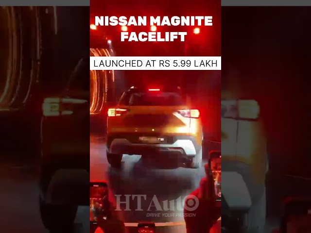 #nissanindia has launched the 2024 #magnite facelift SUV at an introductory price of Rs 6 lakh