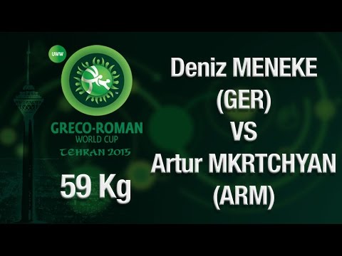 7th-8th : 59 kg - D. MENEKSE (GER) vs A. MARTCHYAN (ARM) - Tehran 2015