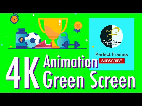 4K Green Screen 2D animation / Flat Animation Full HD Free To use