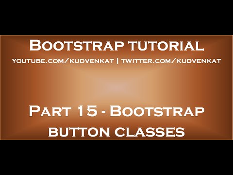 Bootstrap button classes