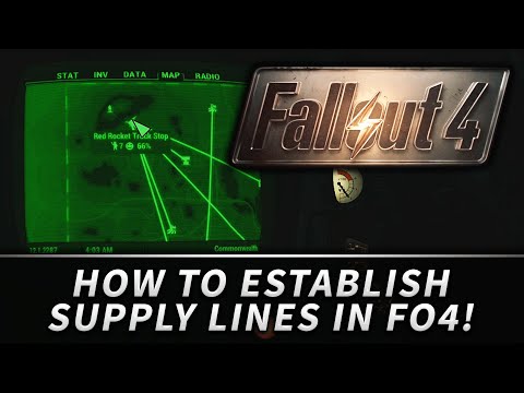 FALLOUT 4 : How to Establish Supply Lines Between Settlements!