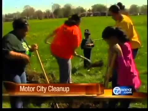 Planting and cleaning up Detroit neighborhoods