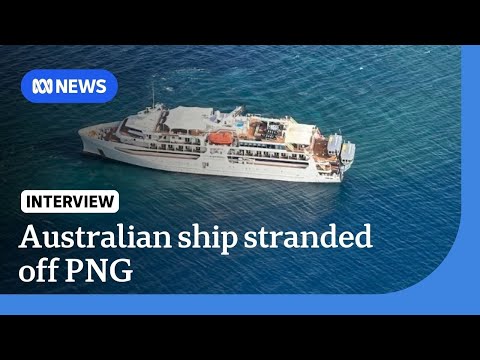 Stranded passengers to be rescued after cruise ship ran aground off PNG | ABC NEWS