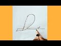 How To Draw Bird From 2 Number Gamber Burung Dari Angka 2