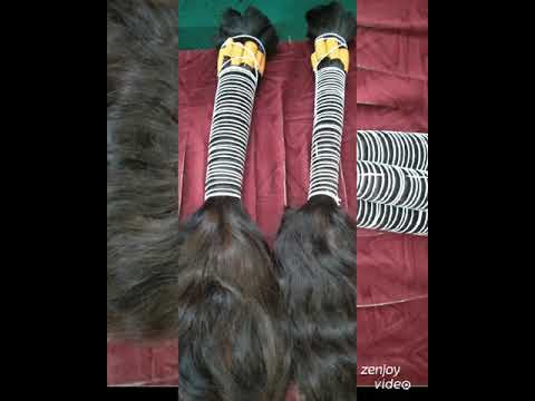 Hot sale unprocessed bulk indian human hair extensions, pack...
