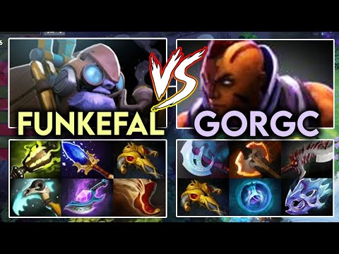 Funkefal [Tinker] God vs Gorgc [AntiMage] Eg.Crit[Tiny] - 100% focus Mid Dota 2