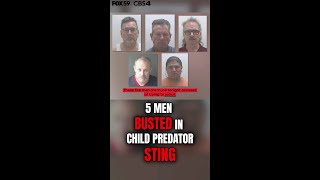 A retired FBI analyst has been arrested during a child predator sting operation.