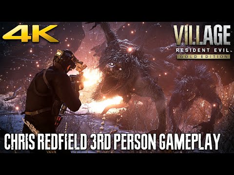 RESIDENT EVIL VILLAGE Chris Redfield 3rd Person Mode Gameplay Walkthrough (4K 60FPS HDR) | PS5