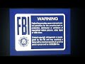 Disney Blue FBI Warning Screen 2000 2003