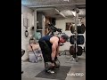 strict row with 50kg dumbbells 8 reps for 5 sets