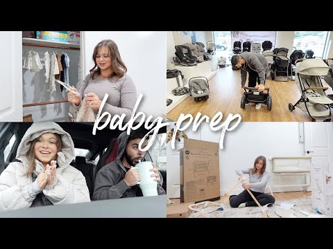 BABY PREP VLOG: stroller shopping, setting up his closet, high risk ultrasound & more 🍼