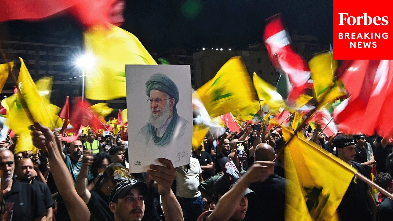 Video | Thousands Gather In Beirut For Iranian Supreme Leader Ayatollah Ali Khamenei Funeral Ceremonies