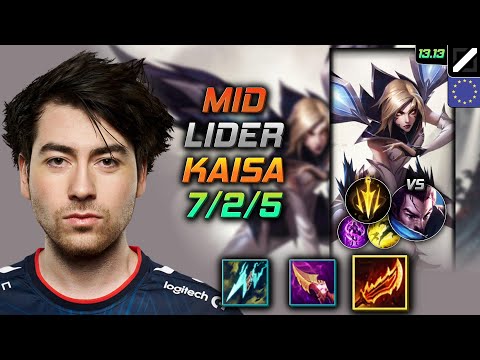 Kai'Sa Mid Build LIDER Guinsoo's Rageblade Lethal Tempo - LOL EUW Master Patch 13.13