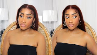 UNICE Fall Reddish Brown Wig DETAILED Install | cassiekaygee