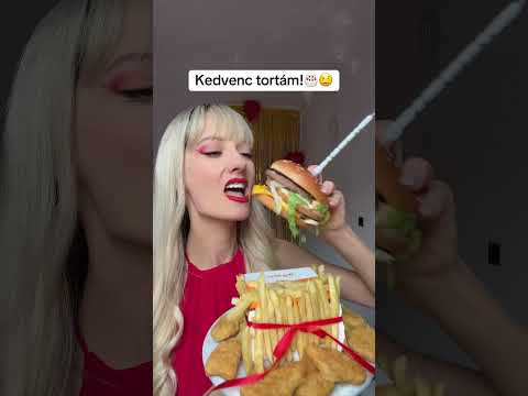 KEDVENC TORTÁM!😍🍔🎂 #születésnap #fanniburjan #tiktok #shorts