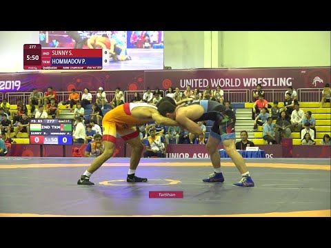 Qual. FS - 65 kg: S. SUNNY (IND) v. P. HOMMADOV (TKM)