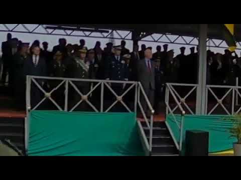 Desfile da tropa no Dia do Soldado em São Paulo