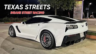 TWIN TURBO Mustang takes on 800+hp Corvette Z06, Kong CTS-V, Trackhawk & MORE on TEXAS STREETS!