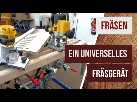 [Kursinfo] Fräsgerät und Anleimerplatte selbstgebaut, multifunktional, für jede Oberfräse