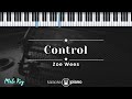 Control - Zoe Wees (KARAOKE PIANO - MALE KEY)