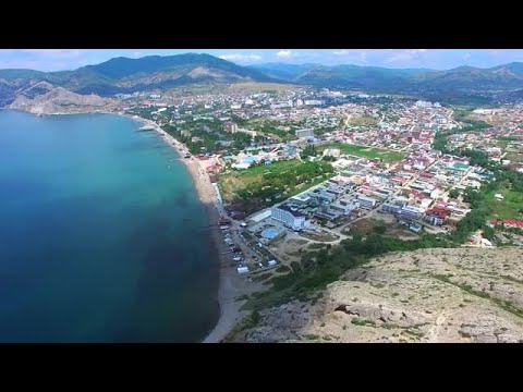 Sudak Coast In Crimea Stock Video
