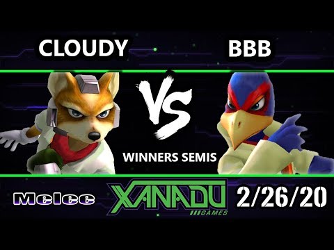 S@X 343 Winners Semis - Cloudy (Fox) Vs. BBB (Falco) Smash Melee - SSBM