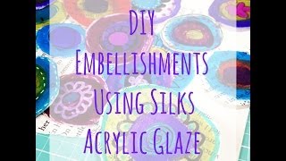 Stuck On An Art Journal Background? DIY Flowers Using Silks Acrylic Glazes
