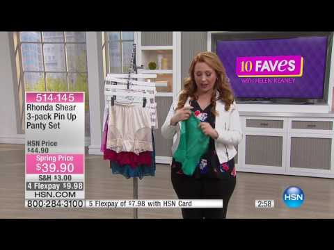 Rhonda Shear 3pack Pin Up Panty Set