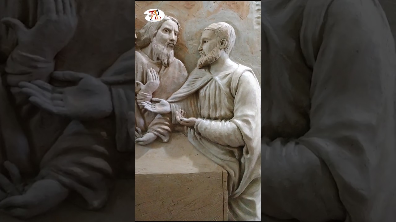 Relief Sculpture | Part-2 | Easy clay modeling techniques | Clay art step by step | 3DArt | Clay art