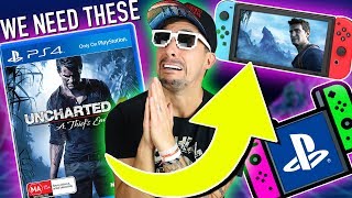 5 PS4 GAMES WE NEED ON THE NINTENDO SWITCH | PLAYSTATION 4 GAMES THE SWITCH MUST HAVE