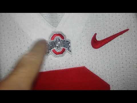 OHIO STATE BUCKEYES #3 TEAM ISSUED GAME WORN AUTHENTIC NIKE FOOTBALL JERSEY