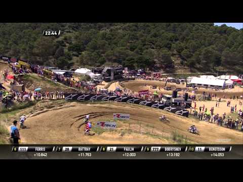 Dean Ferris vs Tyla Rattray vs Gautier Paulin MXGP of Spain - 2015