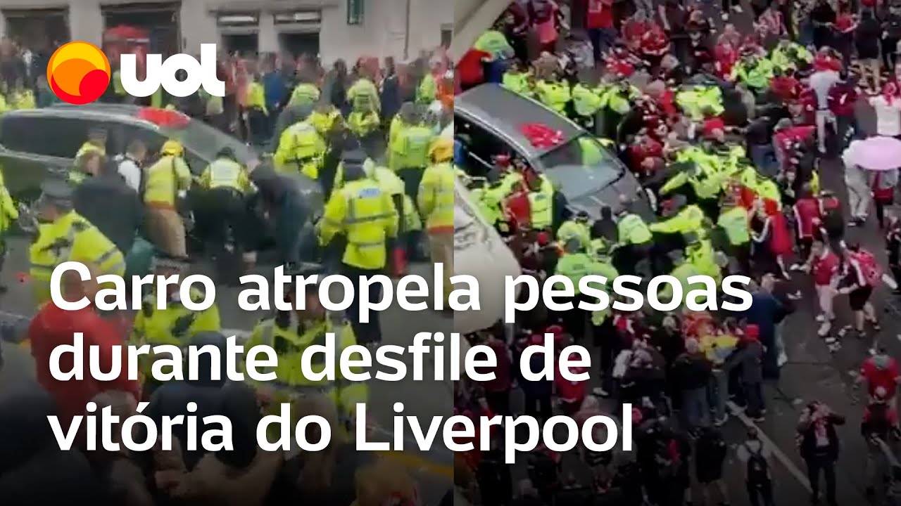 Ataque terrorista em Liverpool: Carro atropela vários pedestres durante desfile da vitória de time