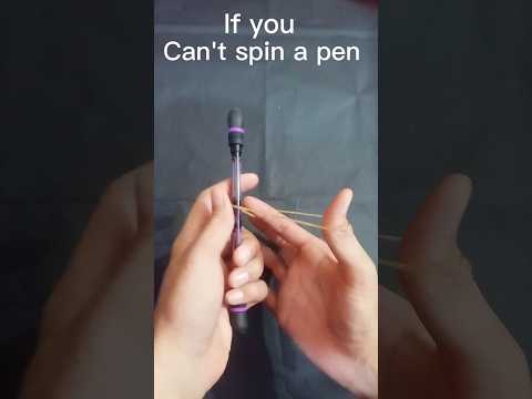 Spin with Rubber band is very easy ✍️🌀 #penspinning #tutorial #beginner