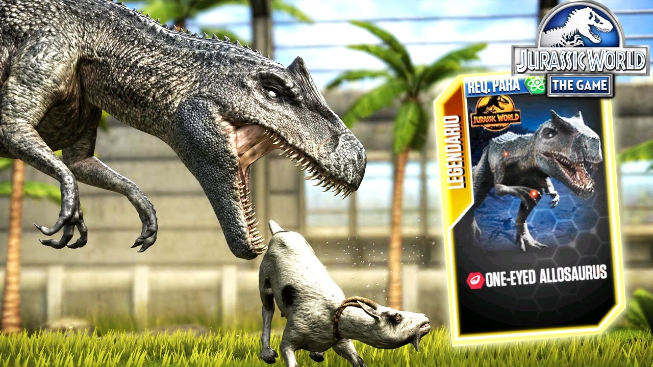 ALLOSAURUS ONE-EYE DESBLOQUEADO Jurassic World the Game