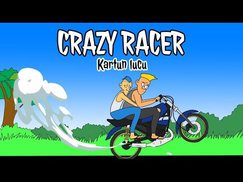kartun lucu | crazy racer #kartunlucu
