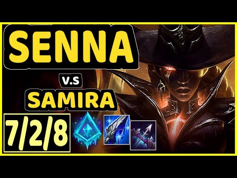 ΚINZU (SENNA) vs SAMIRA - 7/2/8 KDA BOTTOM ADC GAMEPLAY - EUW Ranked MASTER