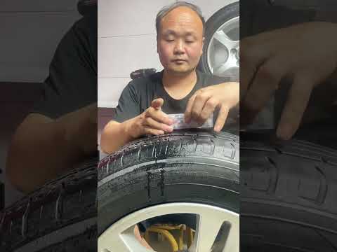 Screw type tire repair system#car #tire #carrepair