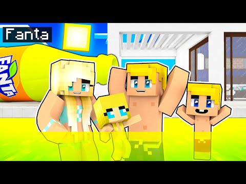 Bagno Nella Piscina Di FANTA Con Dolcetta E FIGLI! - Famiglia di Minecraft STAGIONE 3