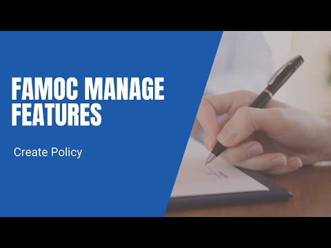 FAMOC manage - Create policy