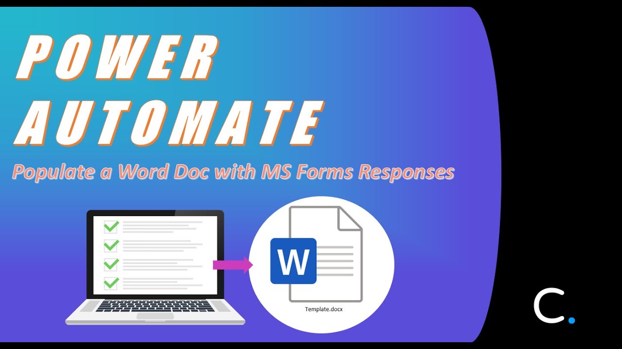 How to Fill a Template Word DOCX Document with MS Forms Responses using Power Automate