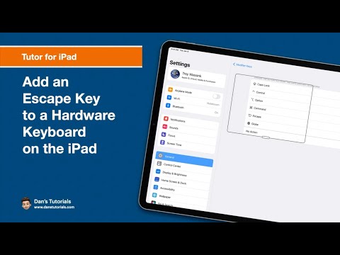 Part of a video titled Add an Escape Key to the iPad's Smart Keyboard - YouTube