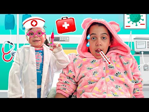 ELOAH VIROU MÉDICA DE SARAH POR UM DIA ! OLHA NO QUE DEU ! -  Sarah de Araújo