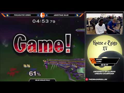 [House of Paign XV] FoxCapacitor (Green Fox) vs. AbsentPage (Blue Fox) SSBM Singles Pools