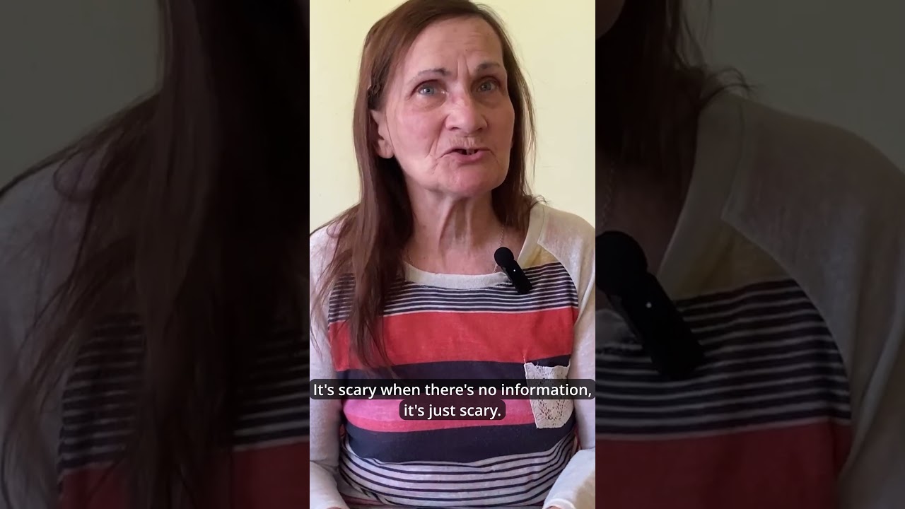 Nataliia, displaced Ukrainian, on her need for information