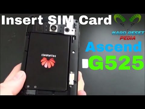 Huawei Ascend G525 Insert The SIM Card