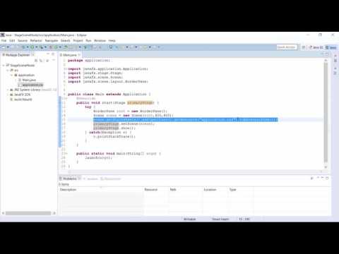 002 JavaFX 8 GUI - Tolle Benutzeroberflächen bauen - Erstes Fenster   Stage Scene Node