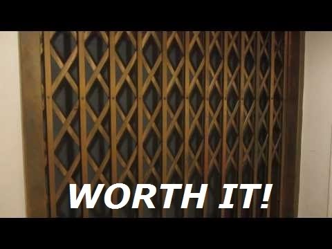 RTT: HISTORIC Gated Otis bottom drive traction elevator at Neihardt Hall UNL